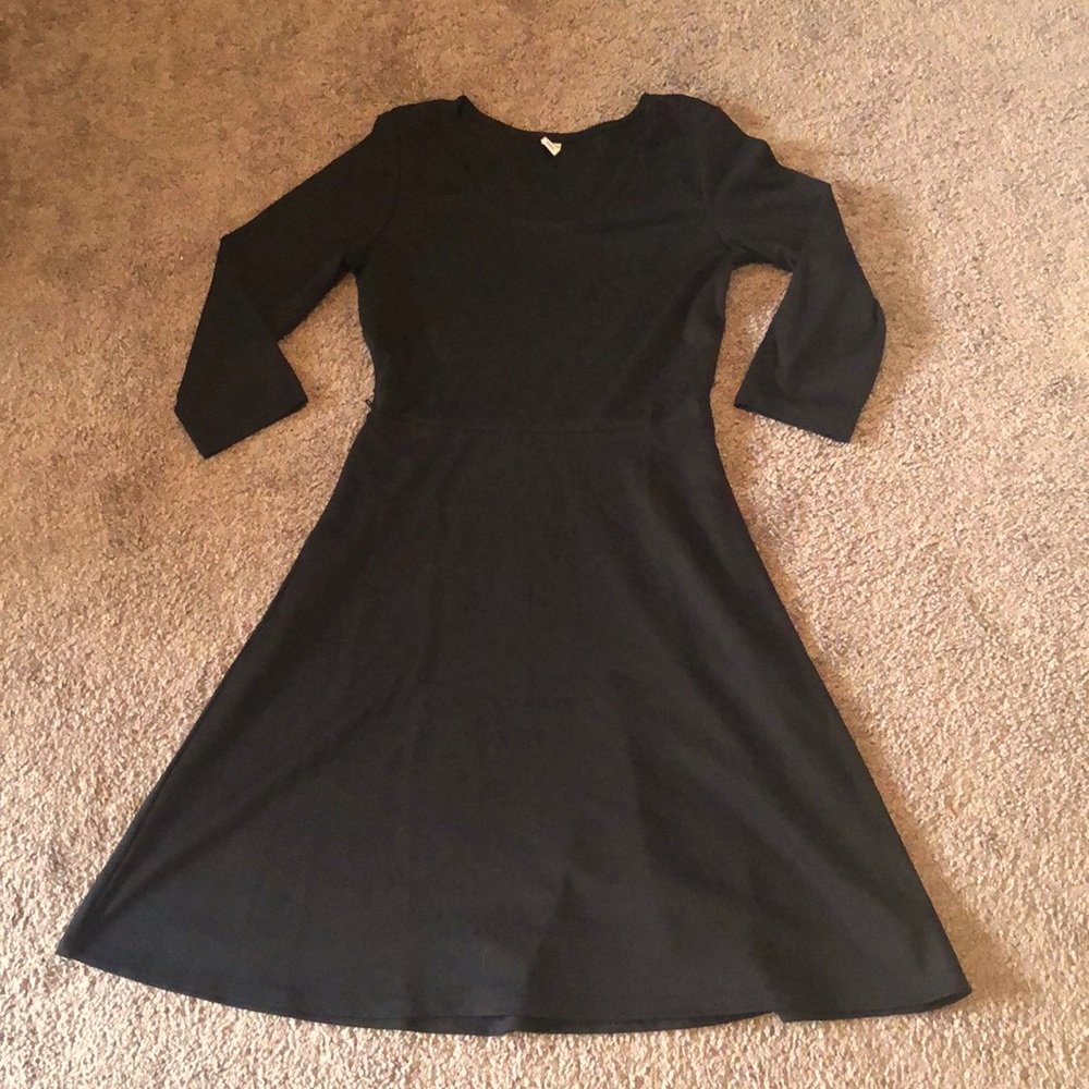 Old Navy Black Fit & Flare Dress